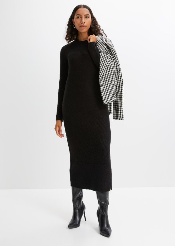 Strickkleid mit Reißverschluss