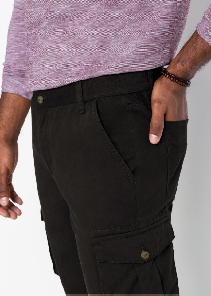 Regular Fit Cargohose m. Komfortschnitt, Straight