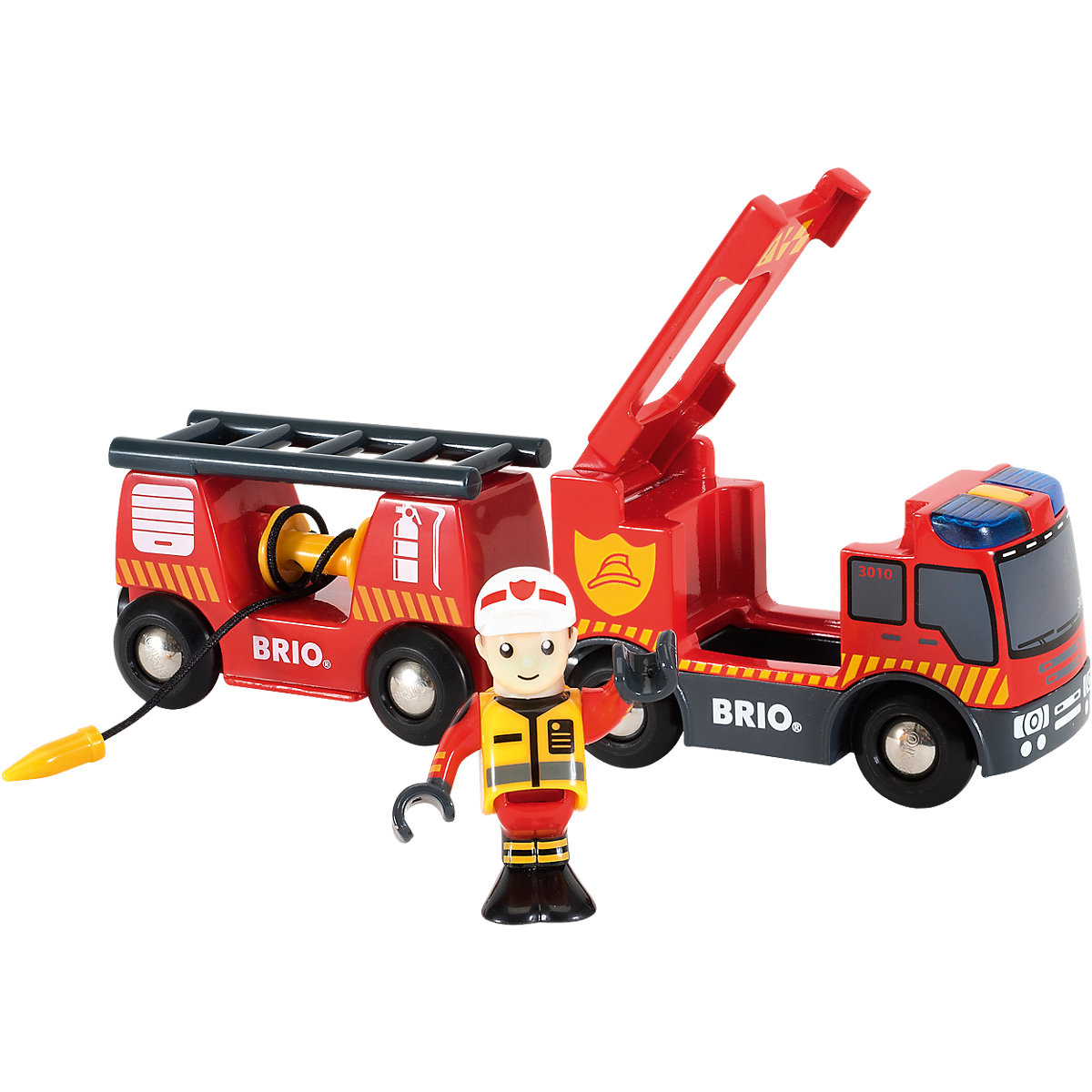 Feuerwehr-Leiterfahrzeug mit Licht & Sound