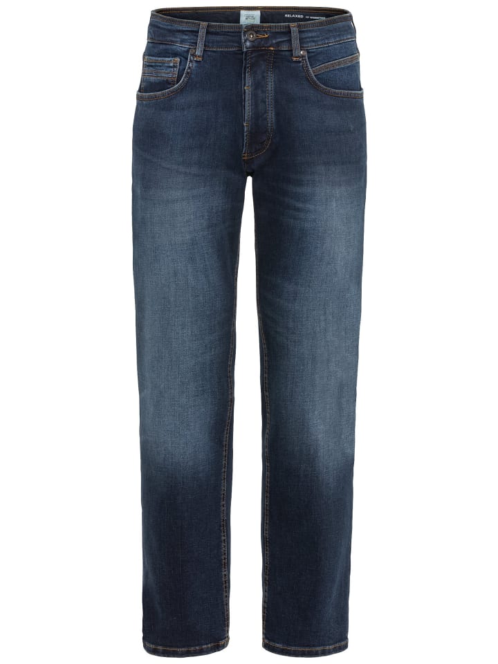 Camel Active Relaxed Fit 5-Pocket Jeans in Blau günstig kaufen