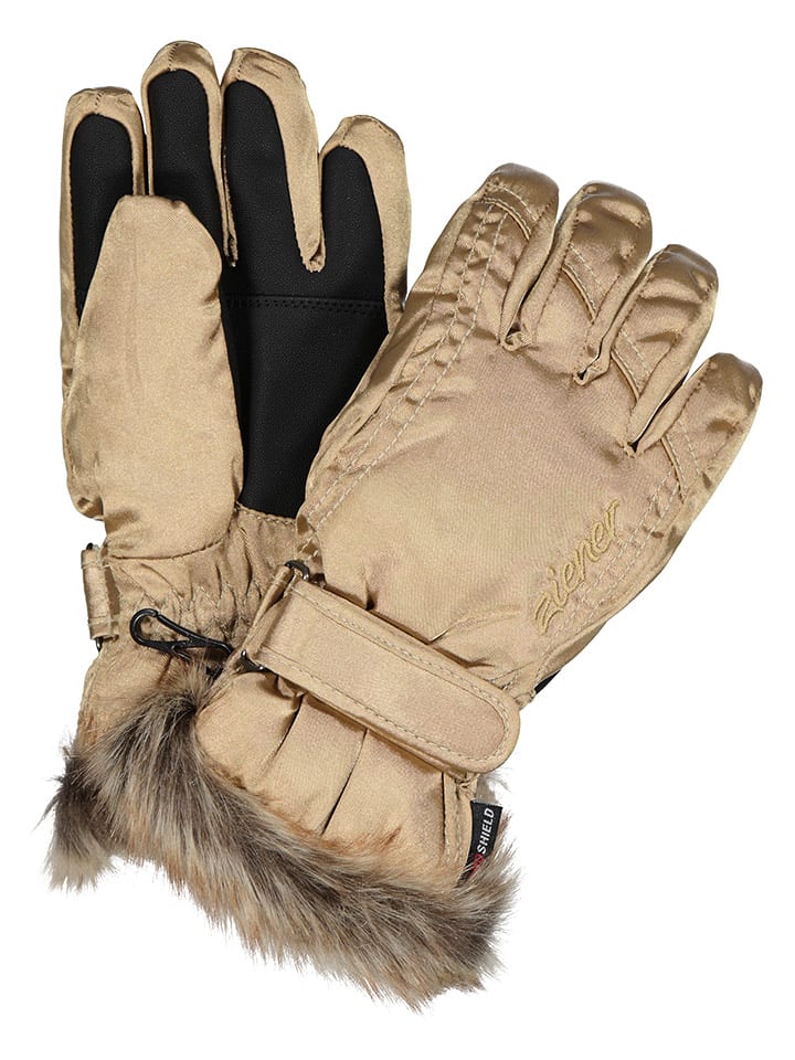 Ziener Handschuhe in Beige günstig kaufen