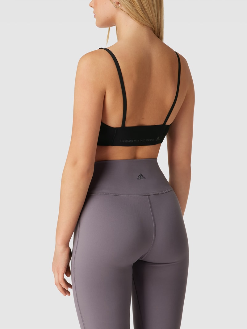 Bustier mit Label-Detail in schwarz