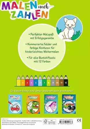 Malen nach Zahlen ab 3: Tiere