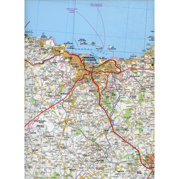 Caen Cherbourg-Octeville 1:100 000 - Karte
