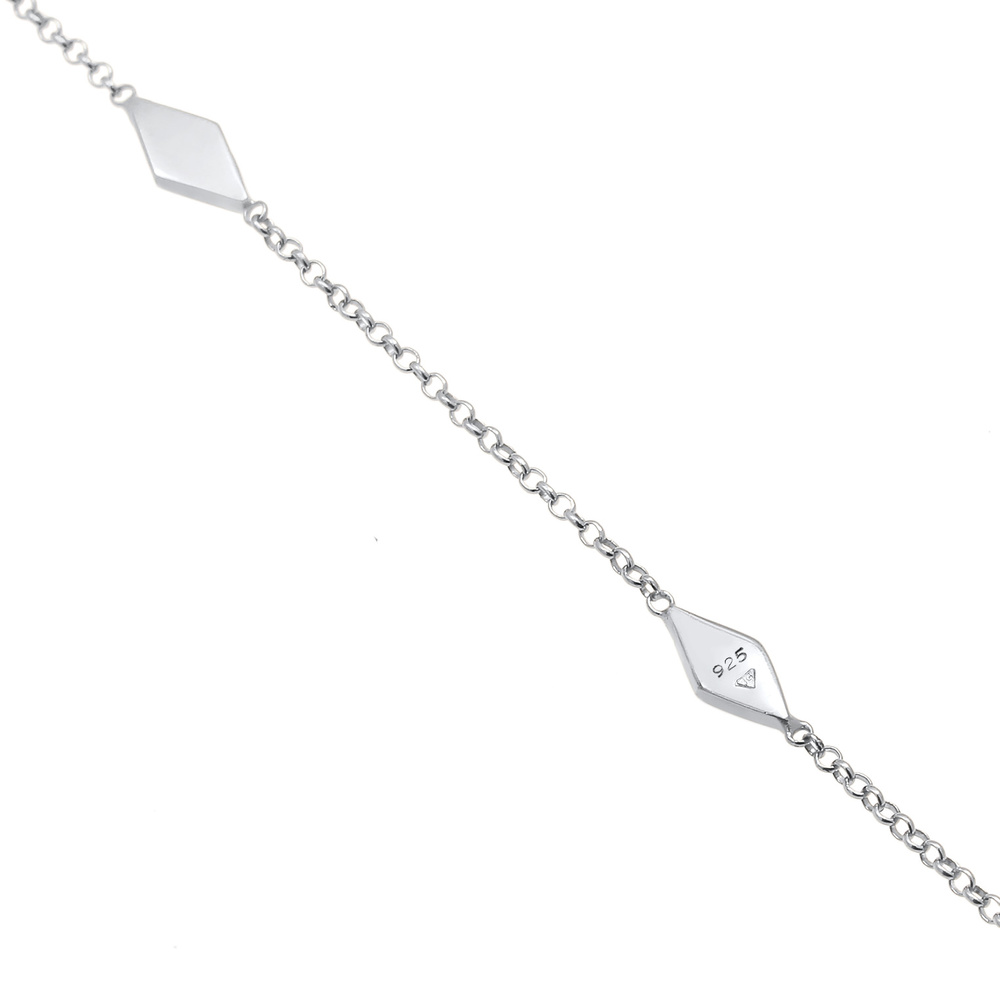 Elli Elli Collier Géo minimaliste en 925/1000 argent massif collier