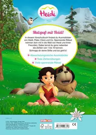 Heidi: Mein Vorschul-Malspaß Erste Zahlen