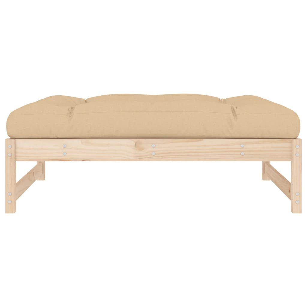 vidaXL Loungesofa Gartenhocker 120x80 cm Massivholz Kiefer, 1 Teile