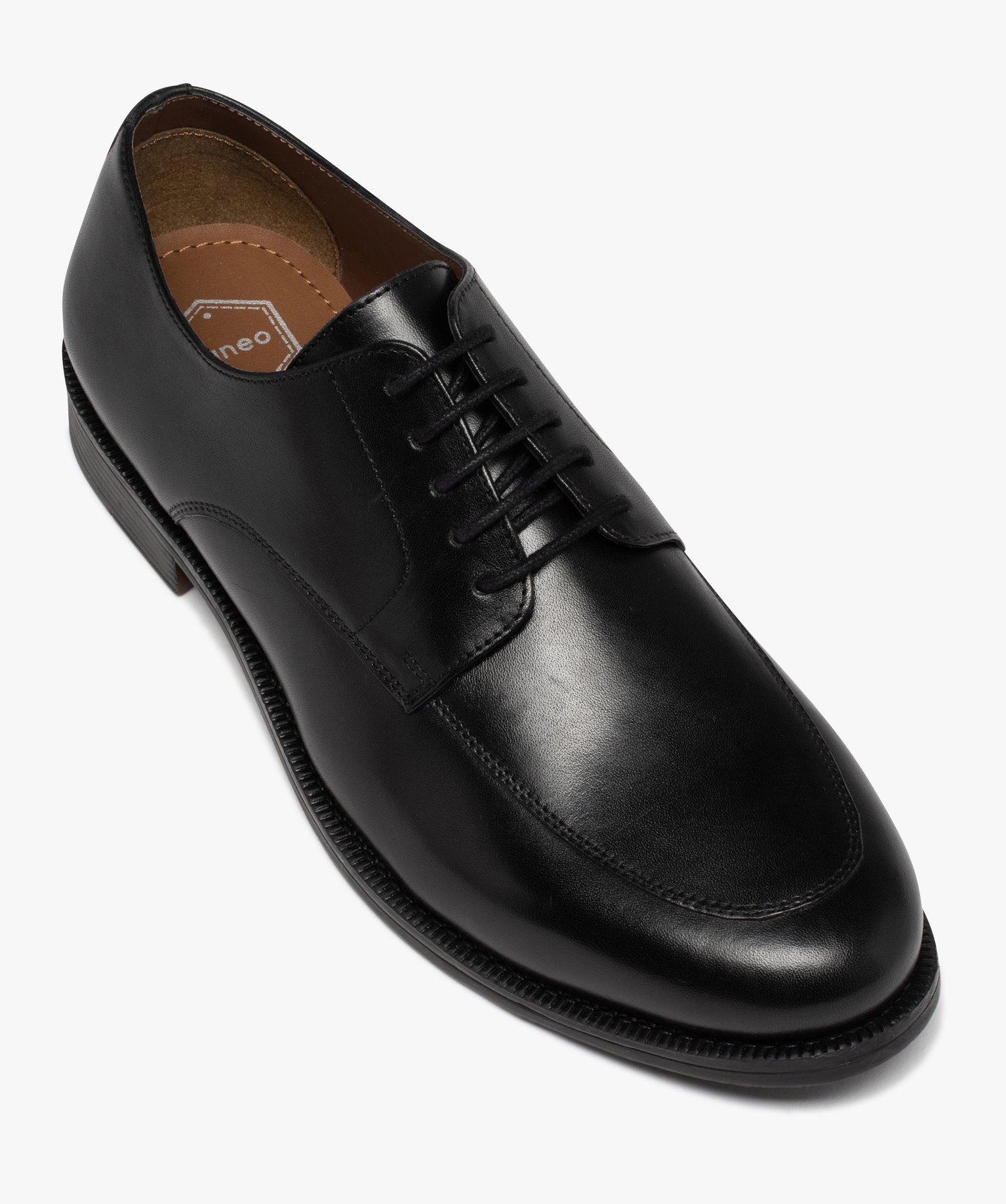 Derbies homme dessus en cuir à semelle débordante - Taneo noir | GEMO