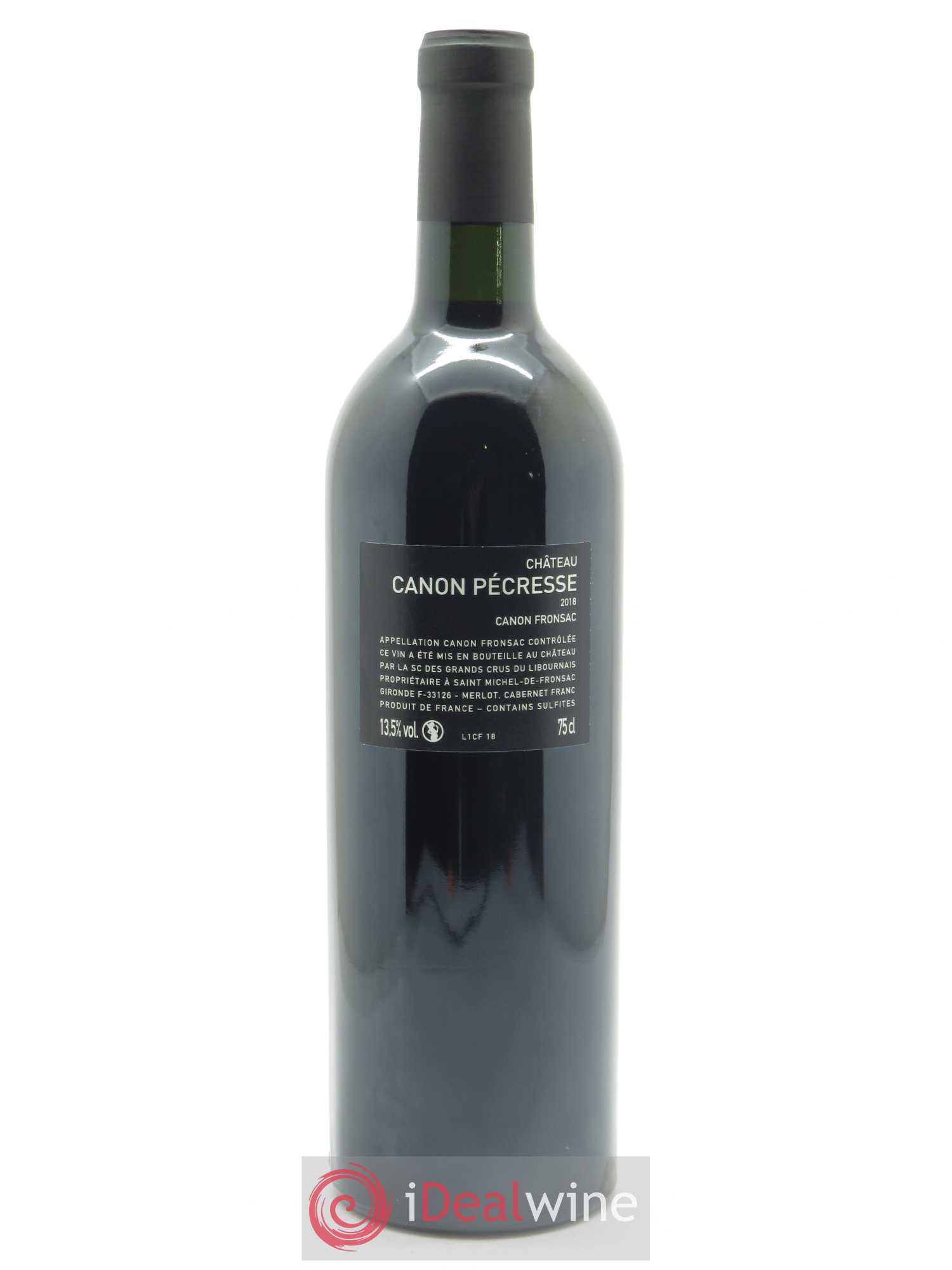 Château Canon Pécresse  2018 - Lot de 1 Bouteille