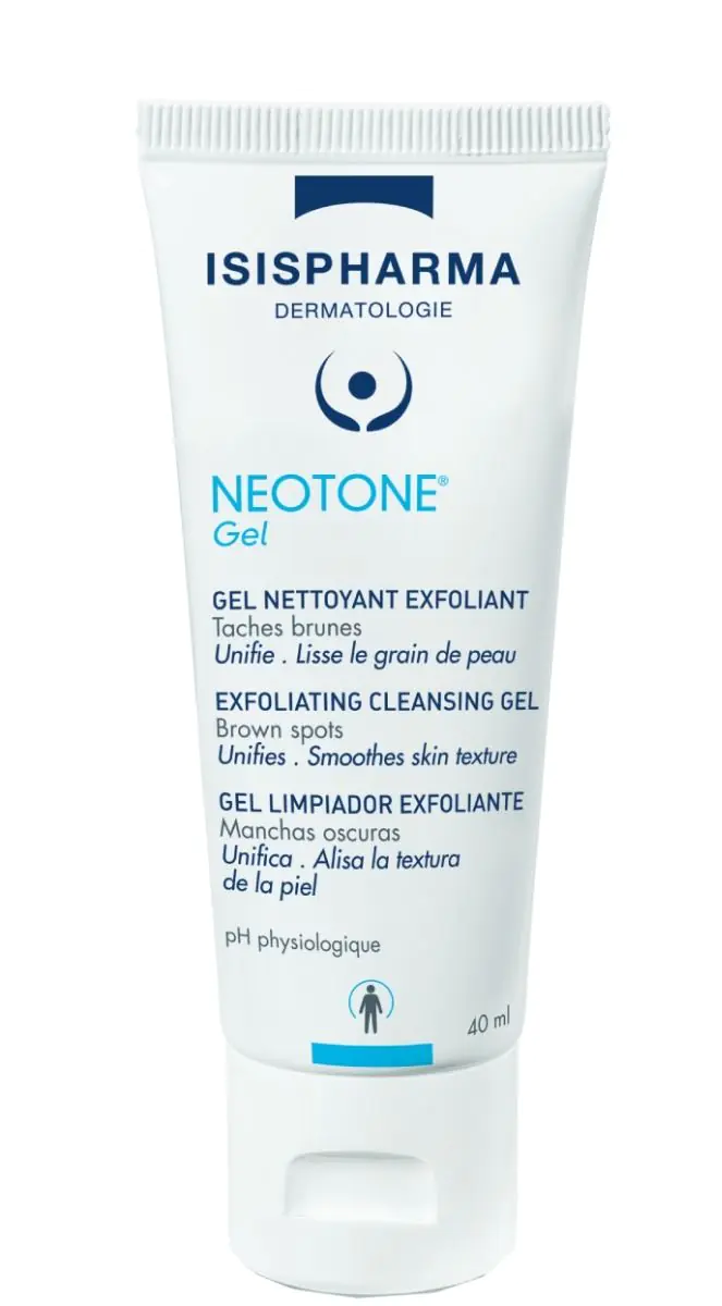 „Isispharma Neotone Gel“ – šveičiamasis, valomasis ir skaistinantis veido prausimosi gelis, 40 ml