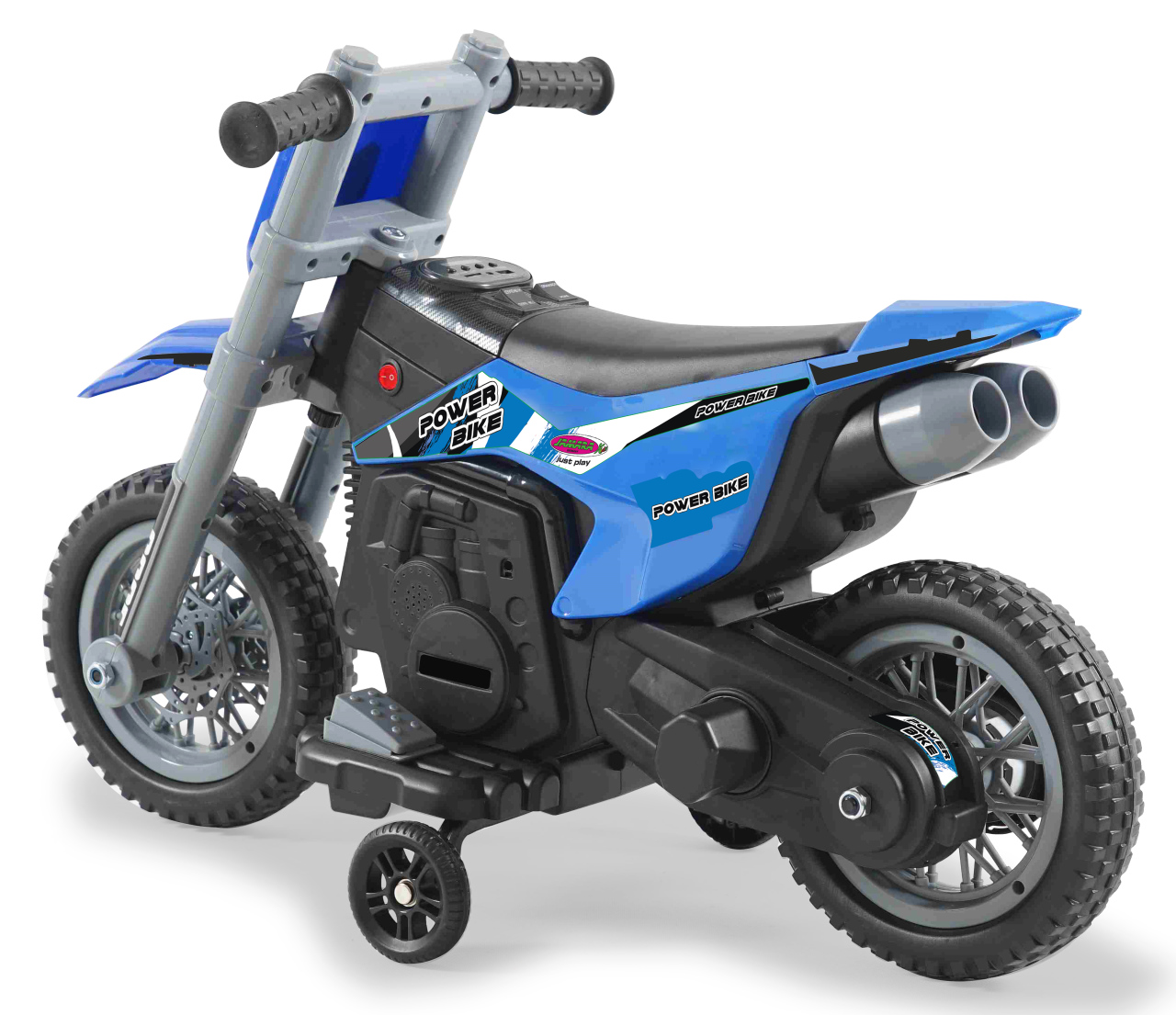 Jamara e.K. JAMARA-460678-Ride-on Motorrad Power Bike blau 6V