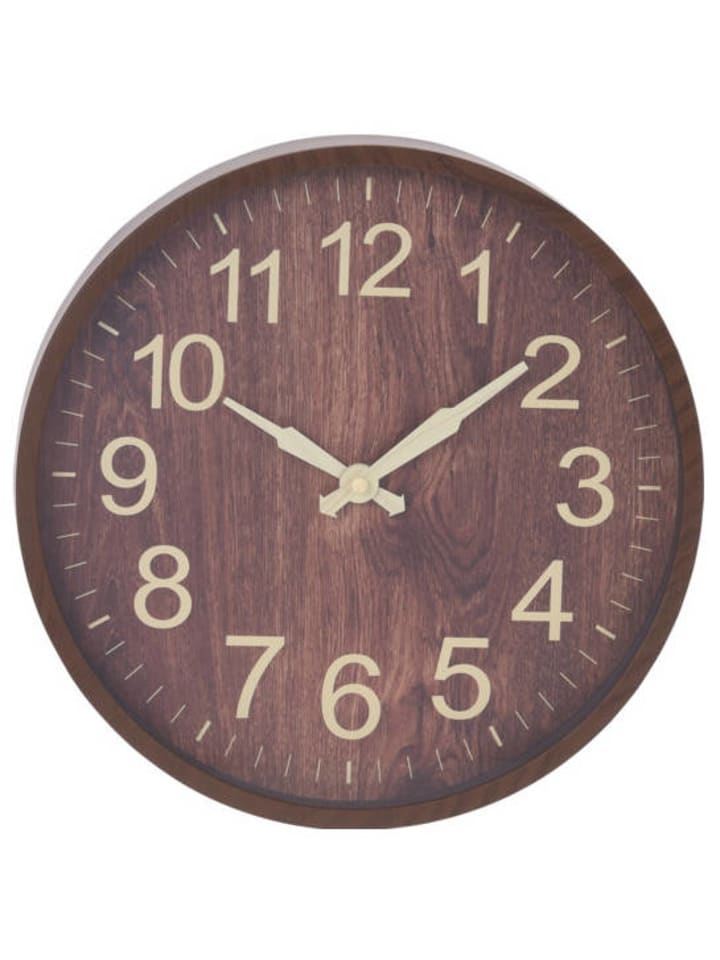Home&Styling Collection Wanduhr in braun günstig kaufen onesize