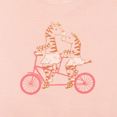 T-Shirt kurzarm, rosa für Mädchen