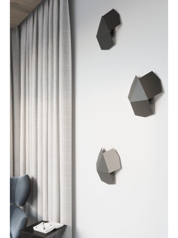 Nice Lamps Wandleuchte HIRU in Schwarz H 8 cm günstig kaufen onesize