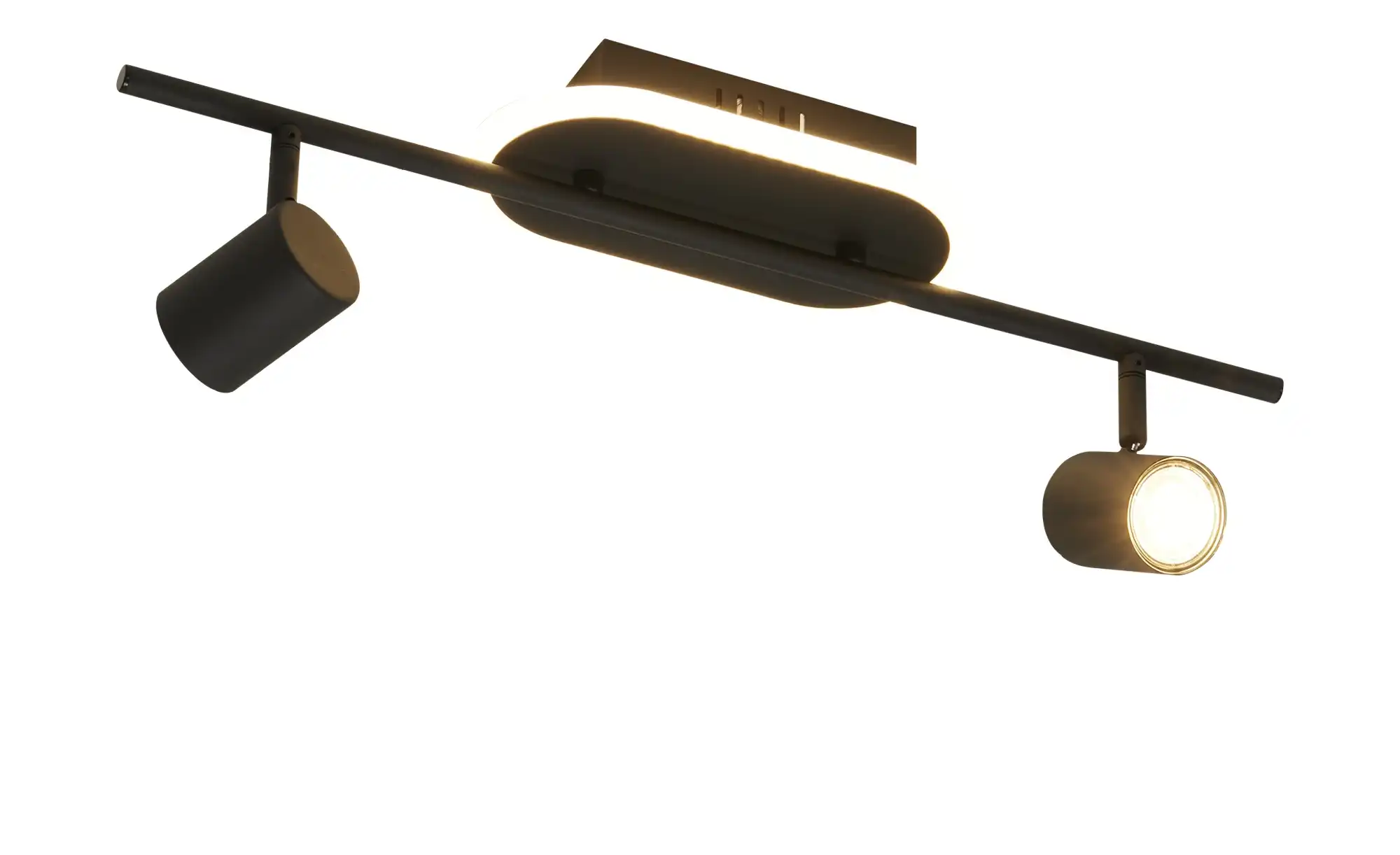 KHG LED-Deckenspot, 2 1-flammig, sandschwarz