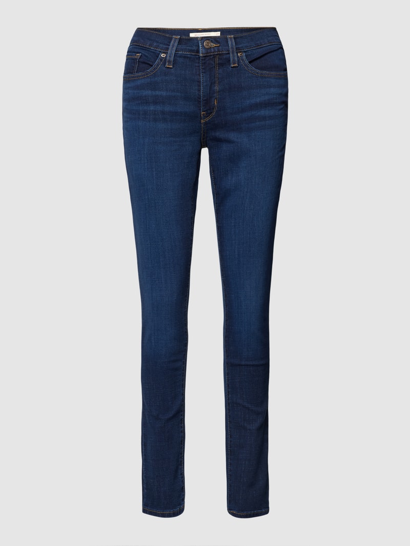 Jeans im 5-Pocket Design Modell 'SHAPING SKINNY' in dunkelblau