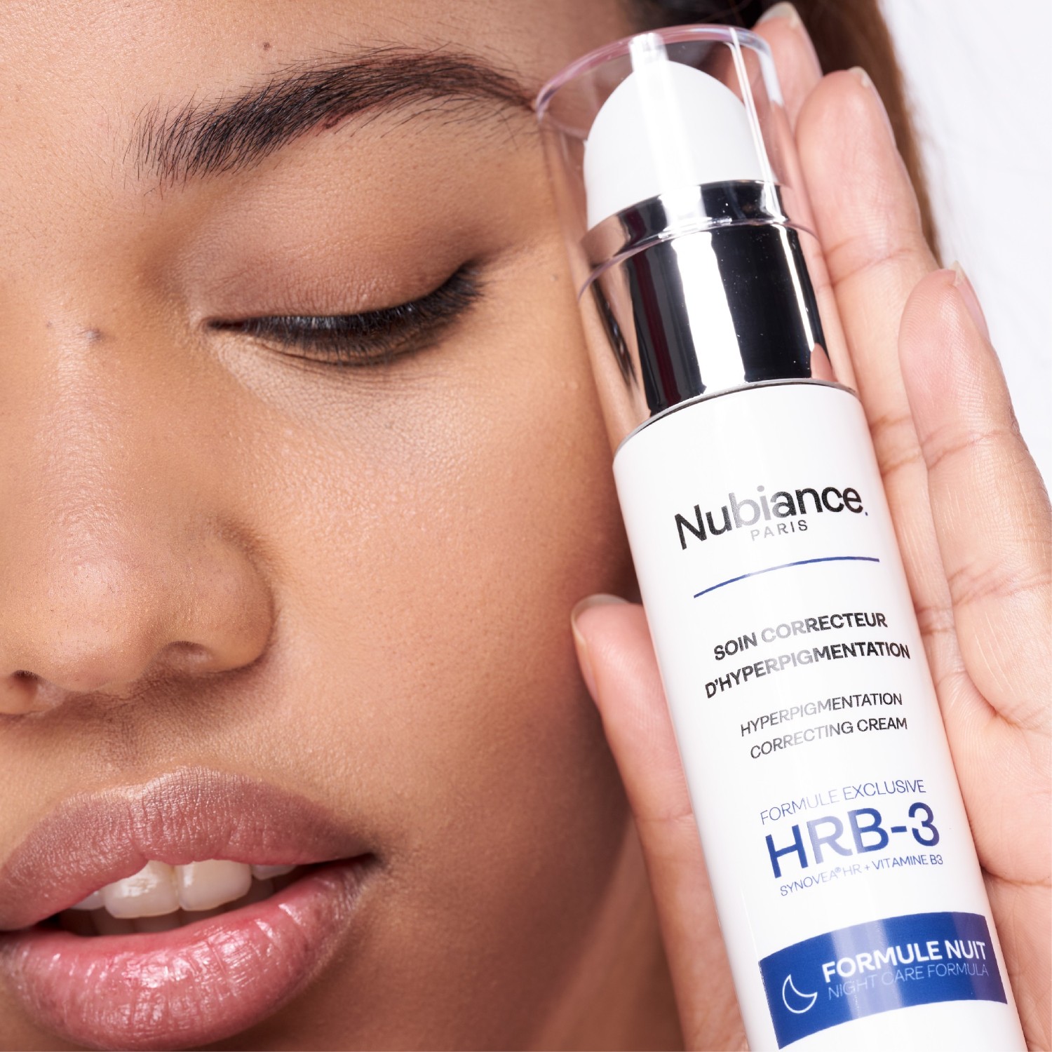 Cremă de noapte Nubiance HRB-3 anti-pete închise la culoare