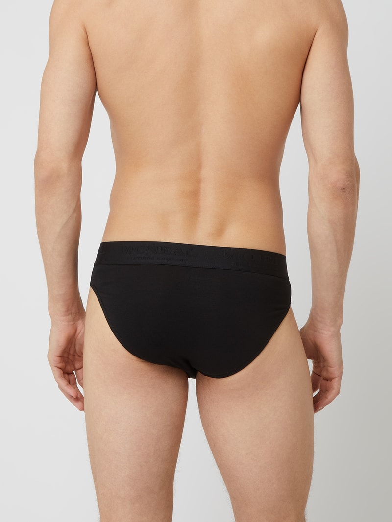 Slip mit Logo-Bund im 7er-Pack in schwarz