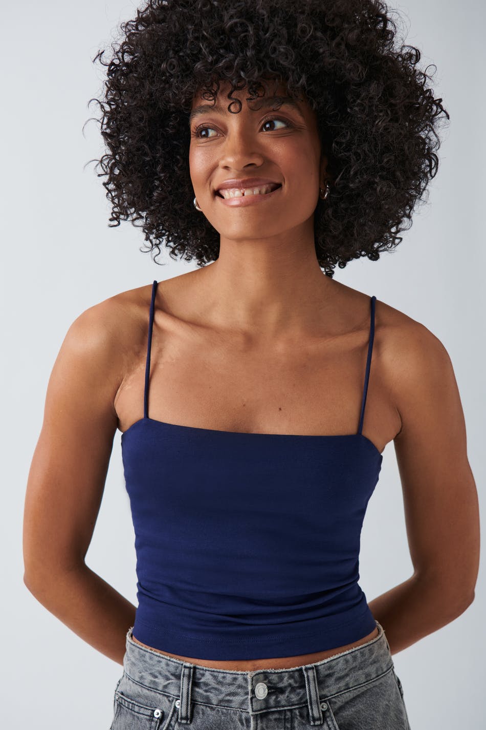 Spaghetti strap singlet