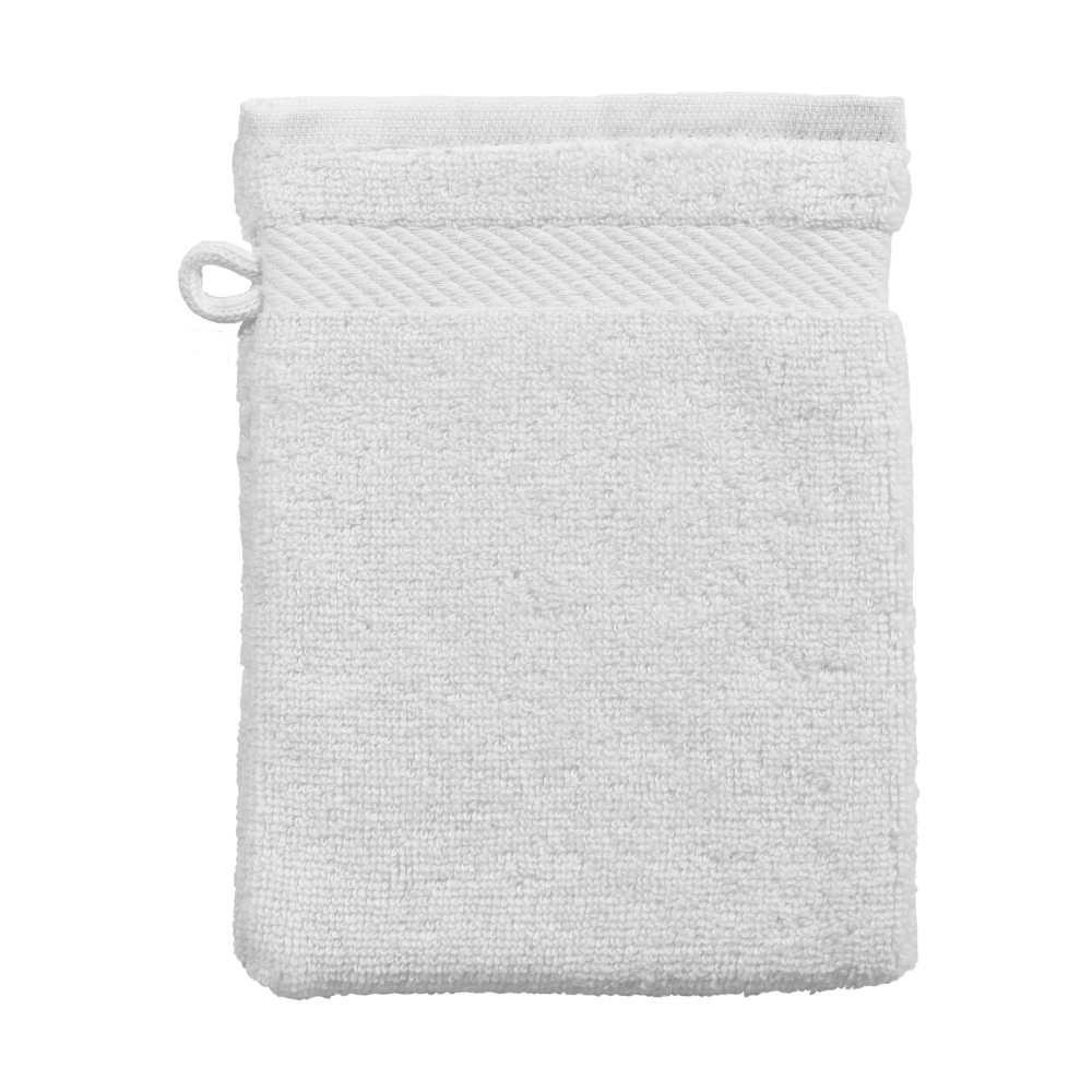 Waschhandschuh Microcotton weiß