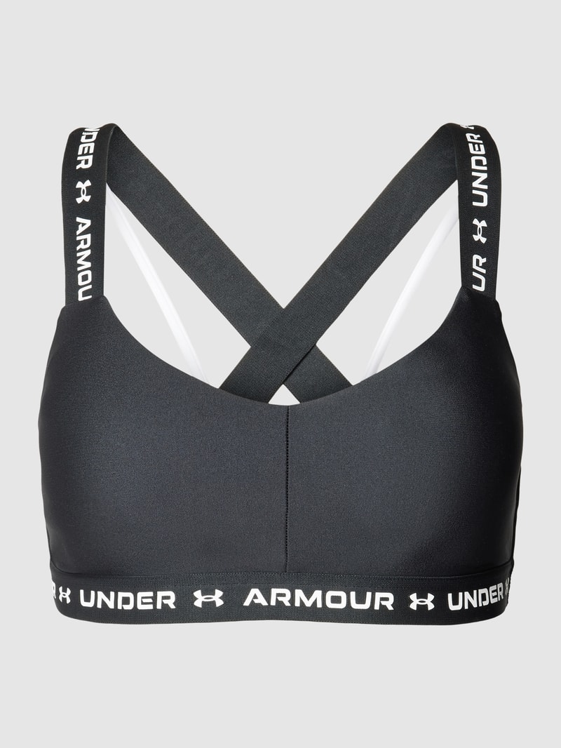 Bralette mit Label-Details in schwarz