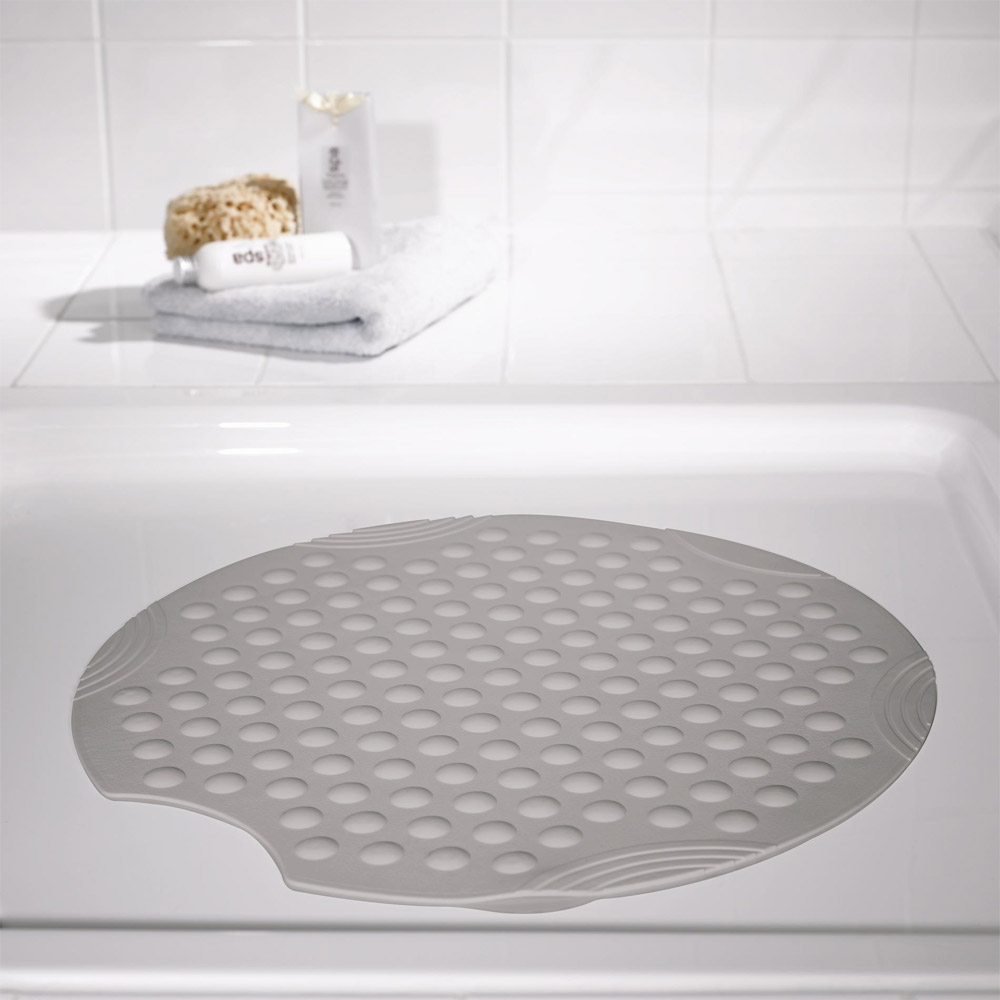 Ridder Duscheinlage Tecno ca. Ø 55 cm, grau (manhattan), 100% TPE