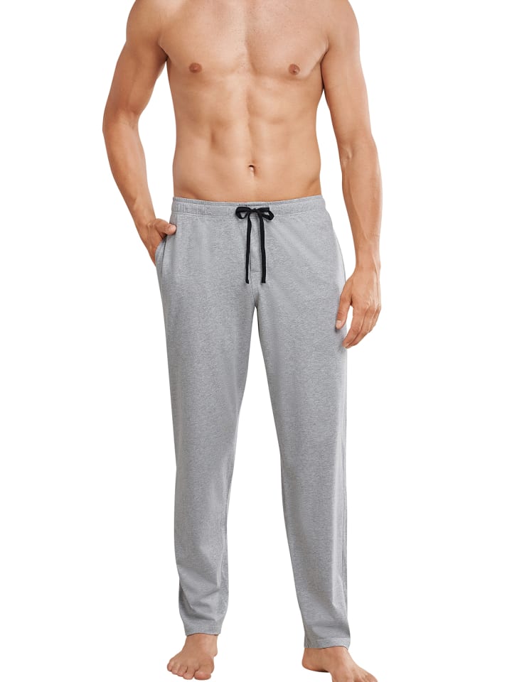 Schiesser Lange Pyjamahose Mix & Relax in Grau günstig kaufen