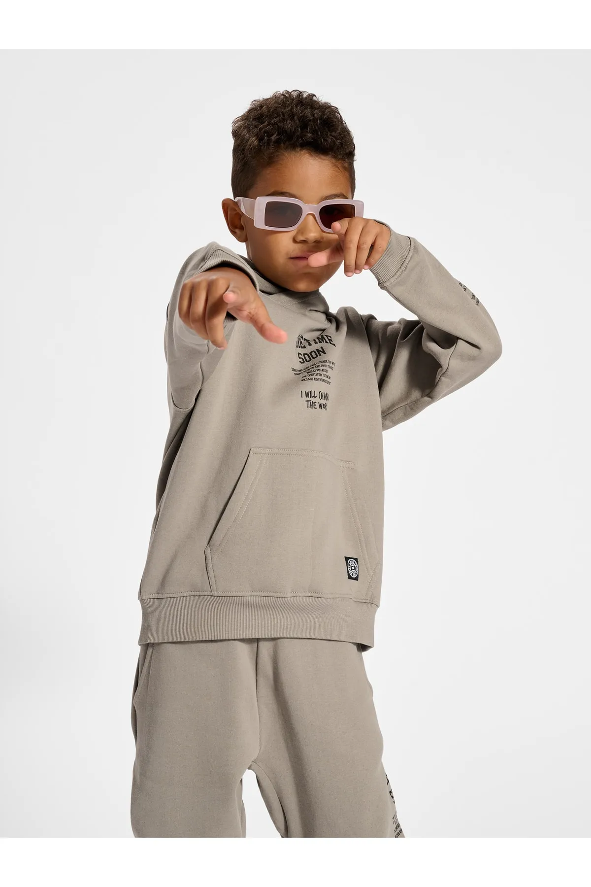 Sometime Soon  Sweatshirt - Braun - Regular Fit