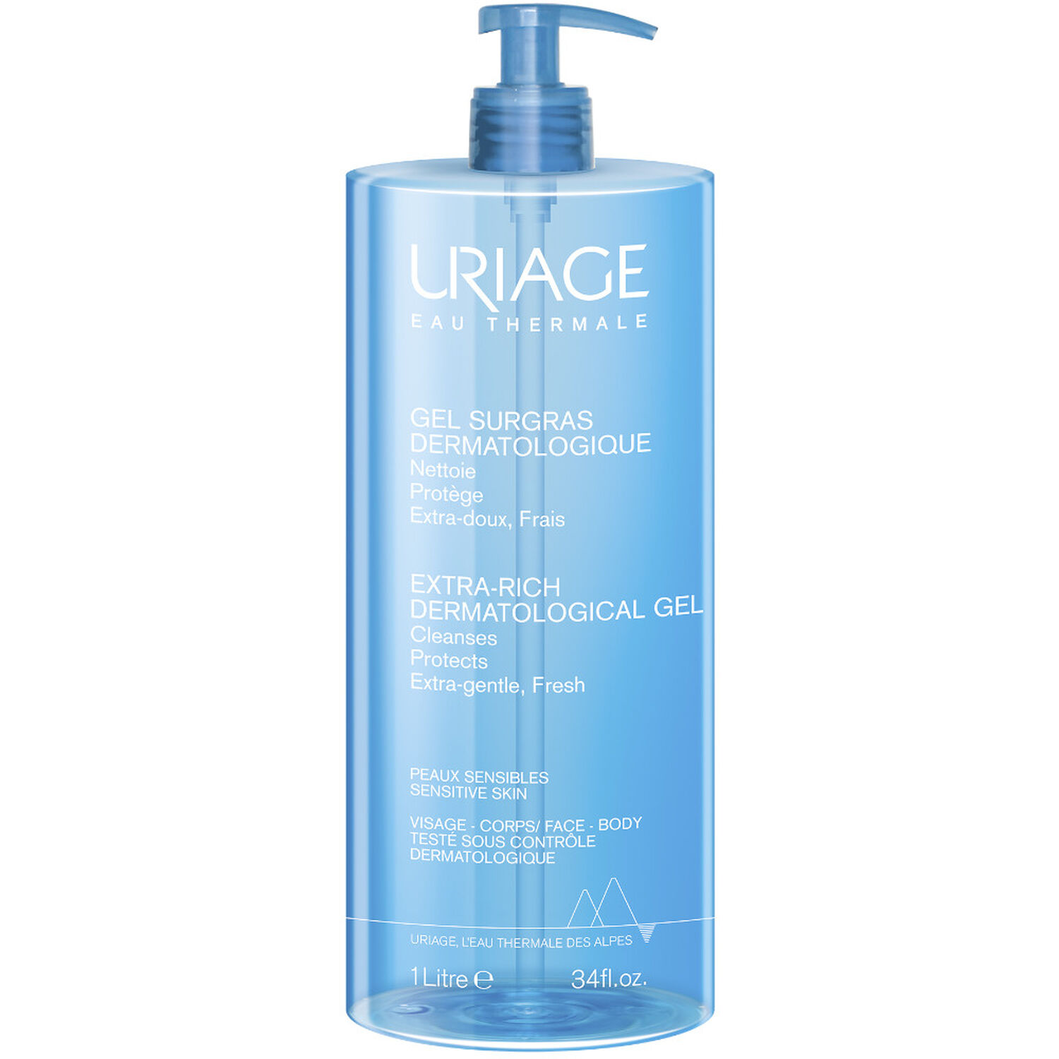 Uriage Gel Surgras Dermatologique Moussant Nettoyant