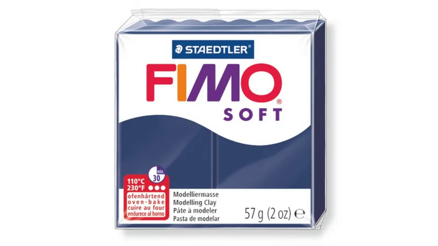 STAEDTLER FIMO - 8020-35 soft Ofenhärtende Modelliermasse windsorblau 57 g