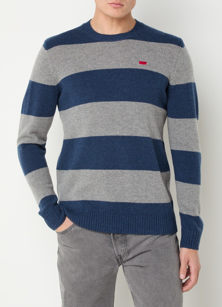 Levi's Fine-knit wool blend pullover with stripe print
