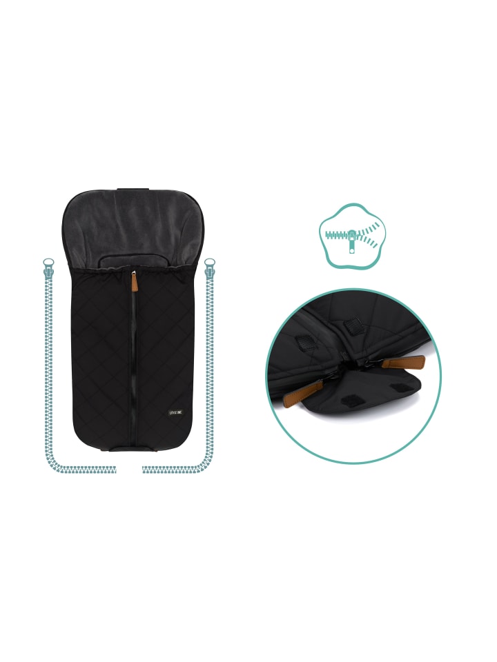 fillikid Winterfußsack Nevado Gr. 0 Exklusiv in Schwarz günstig kaufen onesize