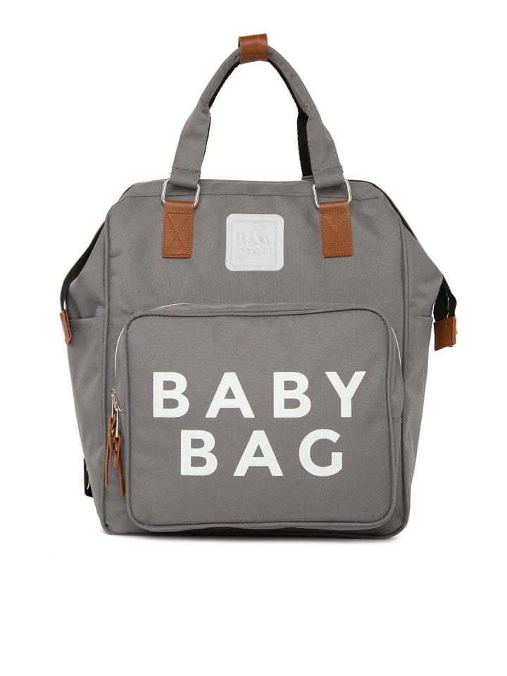 BAGmori Wickeltasche - Rucksack in Grau günstig kaufen onesize