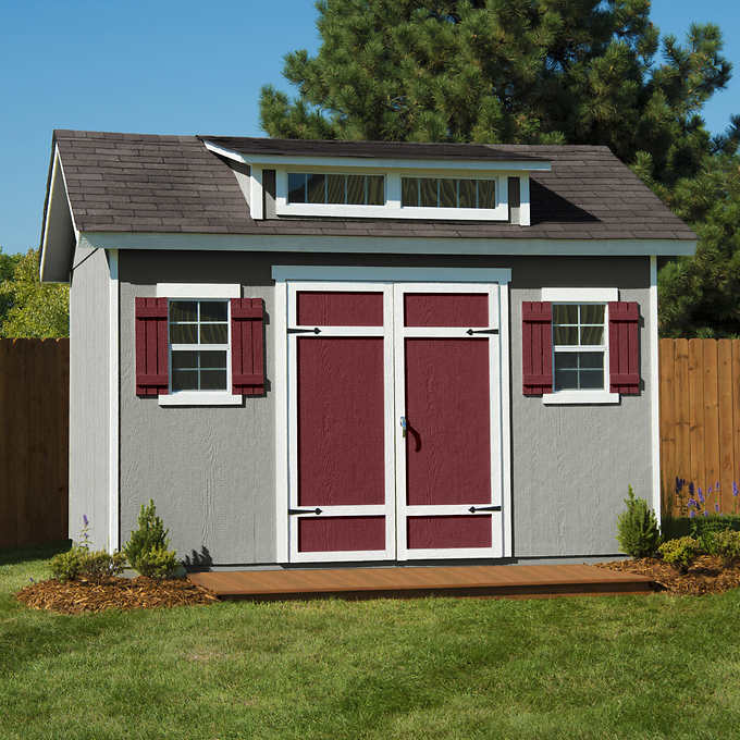 Montague 12' x 8' Wood Storage Shed - Assemble Yourself