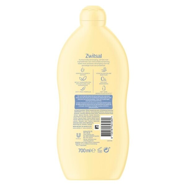 Zwitsal Saippuaton vaahtoava kylpy 700ml