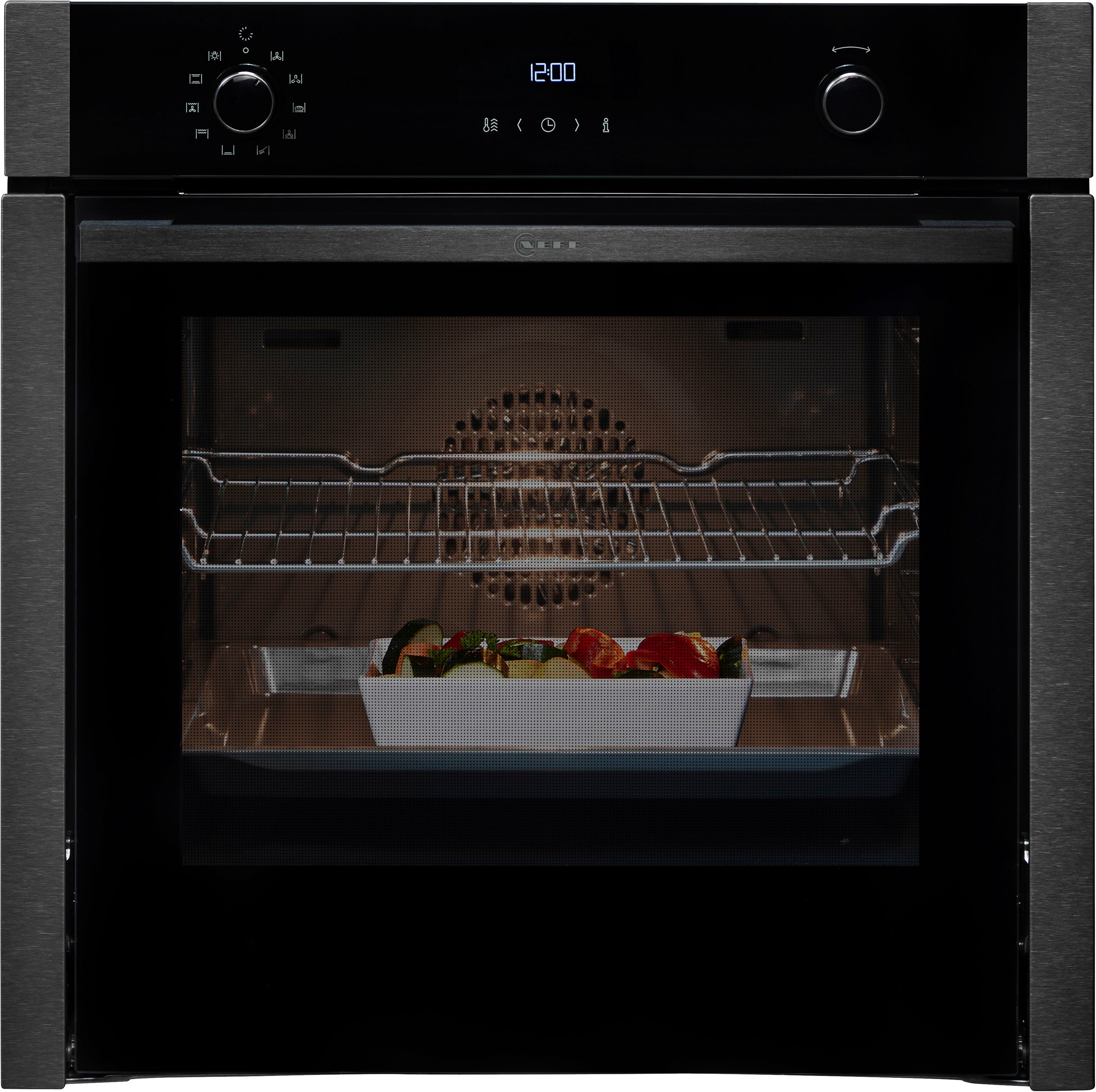 NEFF Backofen B5ACH7AG1, Pyrolyse-Selbstreinigung, voll versenkbare Ofentür dank Slide & Hide®