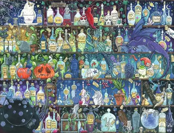 Puzzle 2000 Teile - Der Giftschrank