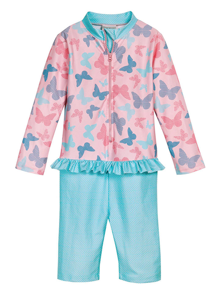 Playshoes Badeanzug in Türkis/ Rosa günstig kaufen
