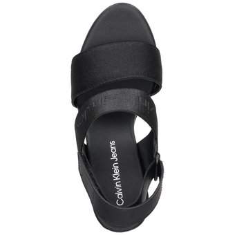 Calvin Klein Wedge Sandal Webbing in schwarz