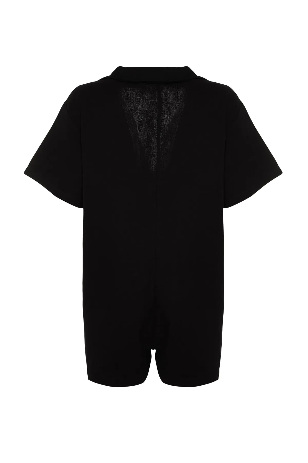 Trendyol Collection  Schwarzer, weit geschnittener Overall aus gewebtem Musselin aus 100 % Baumwolle TBESS23TU00001