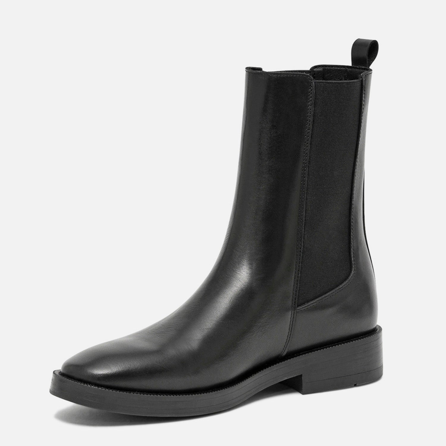 Chelsea boots noir éco-conçu en cuir