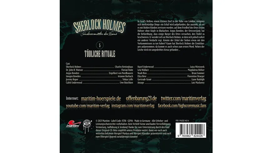 Sherlock Holmes 05 - Tödliche Rituale