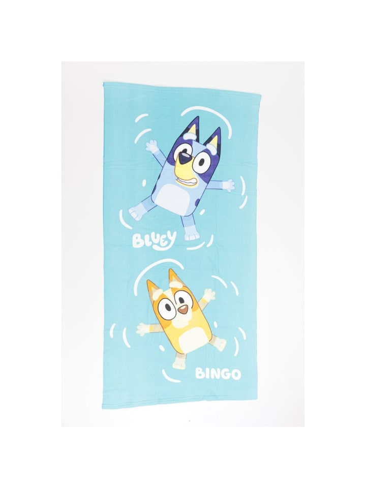 COFI 1453 Bluey Kinder Strandtuch – Weiches & schnelltrocknendes Badehandtuch in Blau günstig kaufen 70x140 cm
