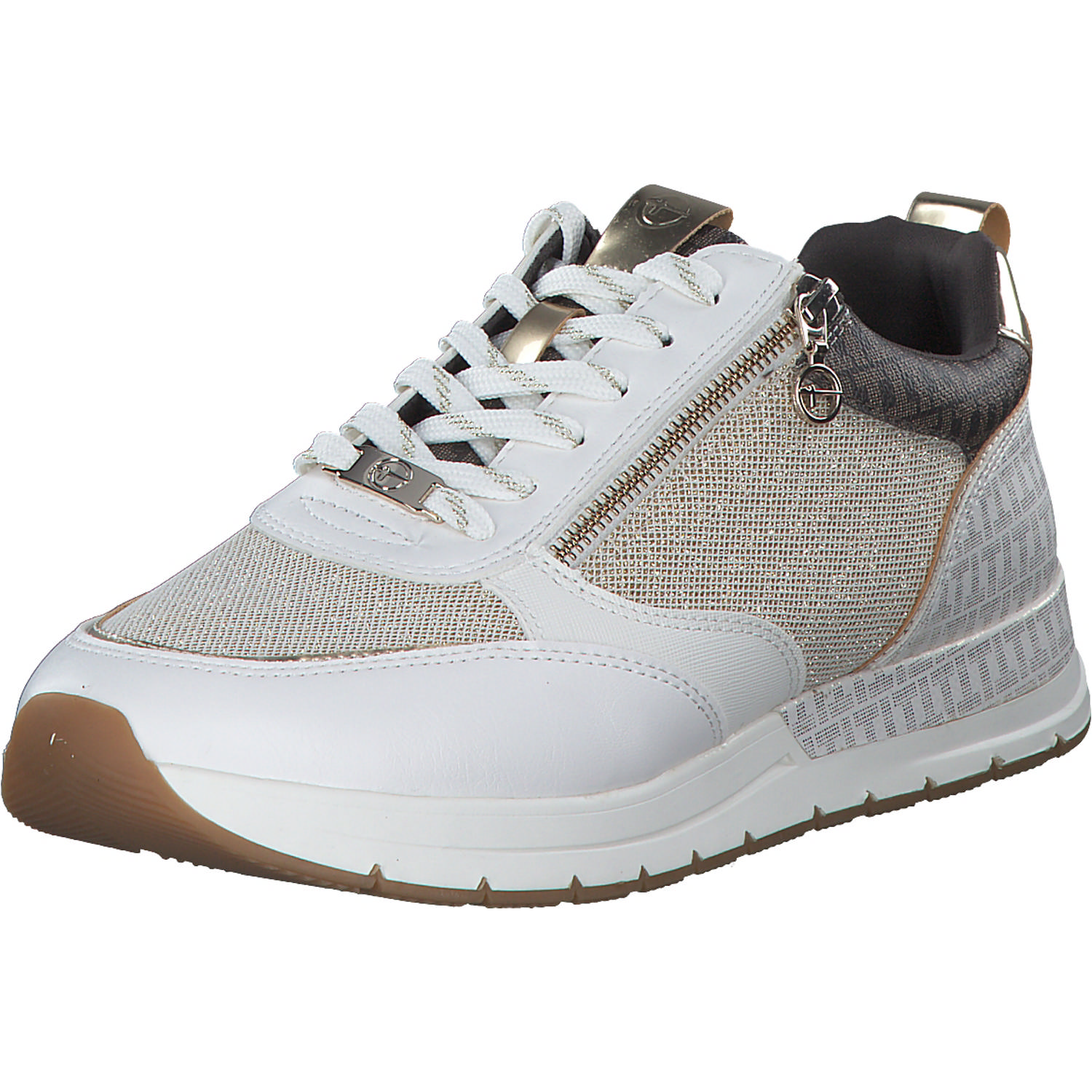 Tamaris 23732, Schnürschuhe, Damen, Weiß Beige