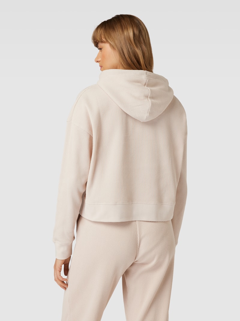 Hoodie mit Label-Stitching Modell 'MONOTYPE' in beige