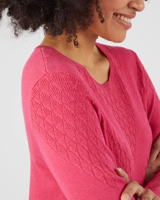 Pull maille fantaisie chaud Thermolactyl