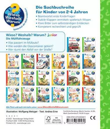 Ravensburger Wieso? Weshalb? Warum? junior, Band 74: Die Müllfahrzeuge