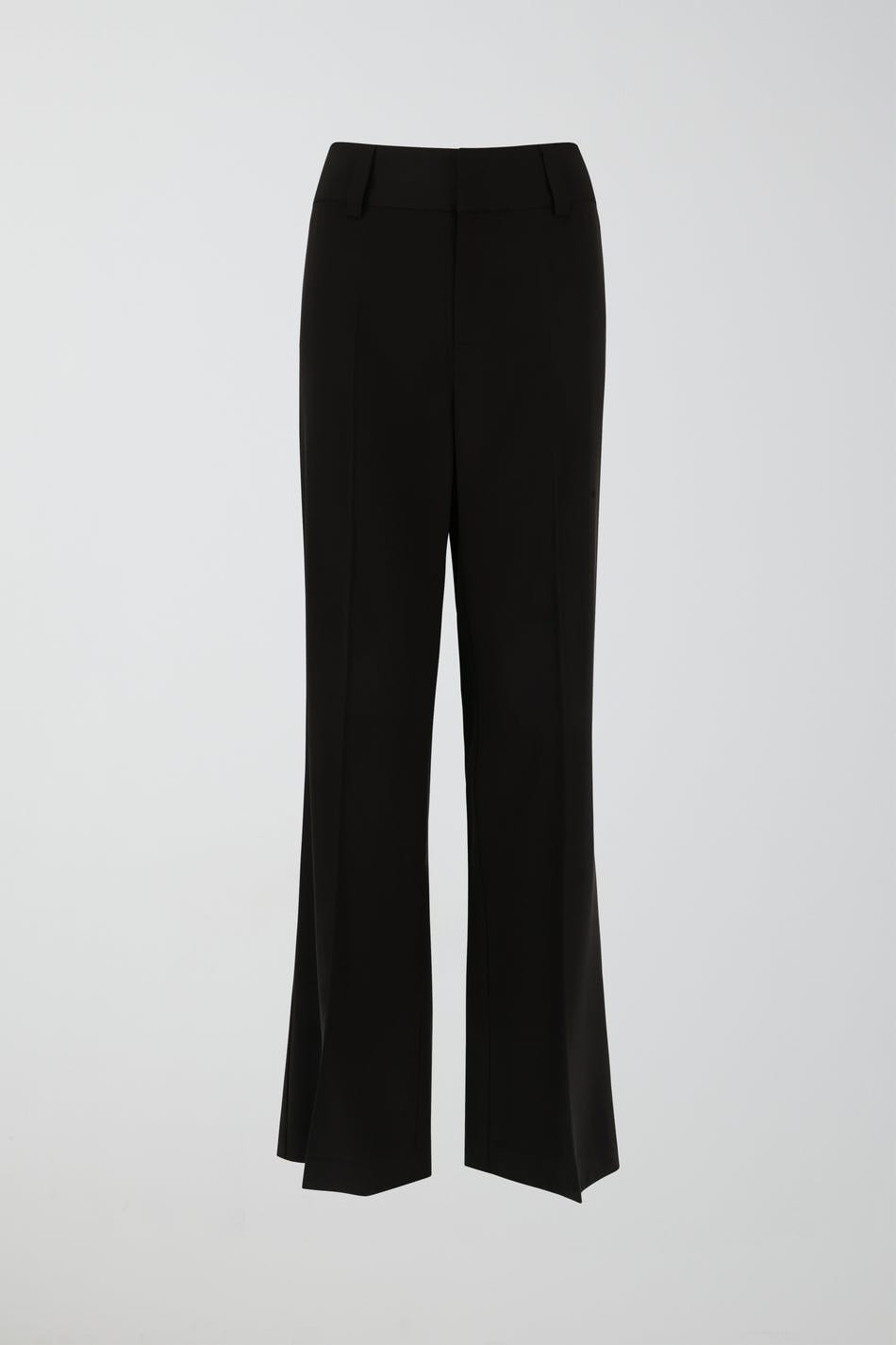 Straight viscose trousers