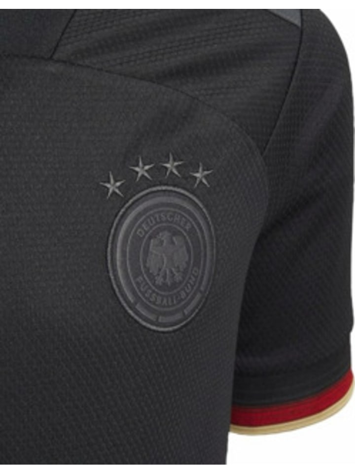 adidas V-Kragen T-Shirt für Damen in schwarz in schwarz günstig kaufen XS