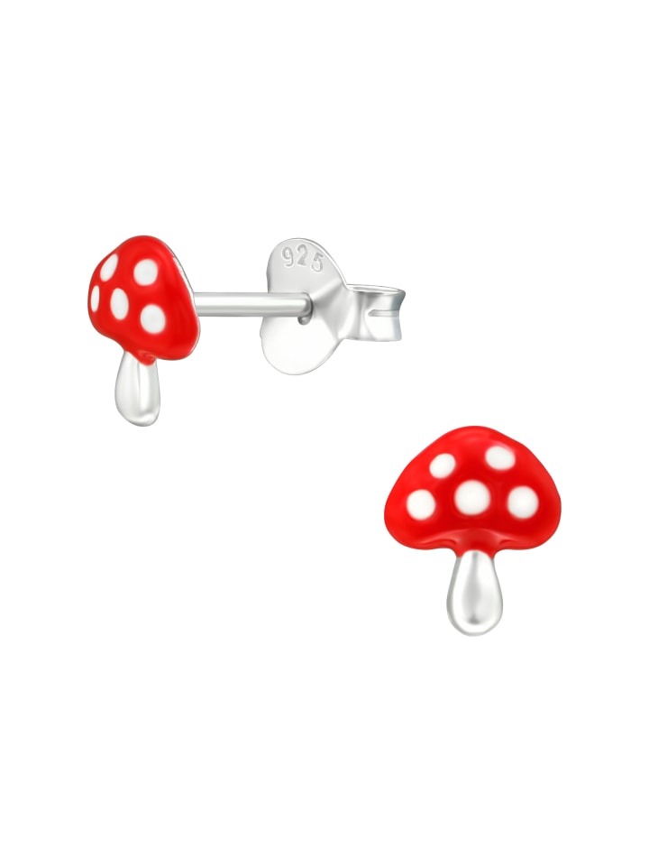 Alexander York Ohrringe, Ohrstecker FLIEGENPILZ in 925 Sterling Silber, 2-tlg. günstig kaufen onesize
